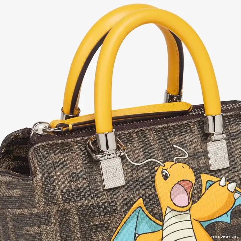 Affordable In Brown FF Motif Fendi Yellow Bag Fabric By Mini Way Pokmon Boston Dragon The 0608